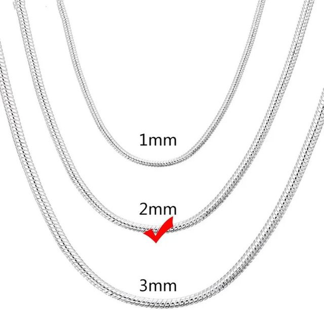 Schlangenkette Halskette, Kupferfarben, 50 cm, Unisex - Bild 1