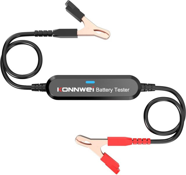 KONNWEI BK100 Bluetooth Batterietester für 6V und 12V Auto Batterielasttester und Innenwiderstandstester in Rot, Blau und Schwarz - Bild 1