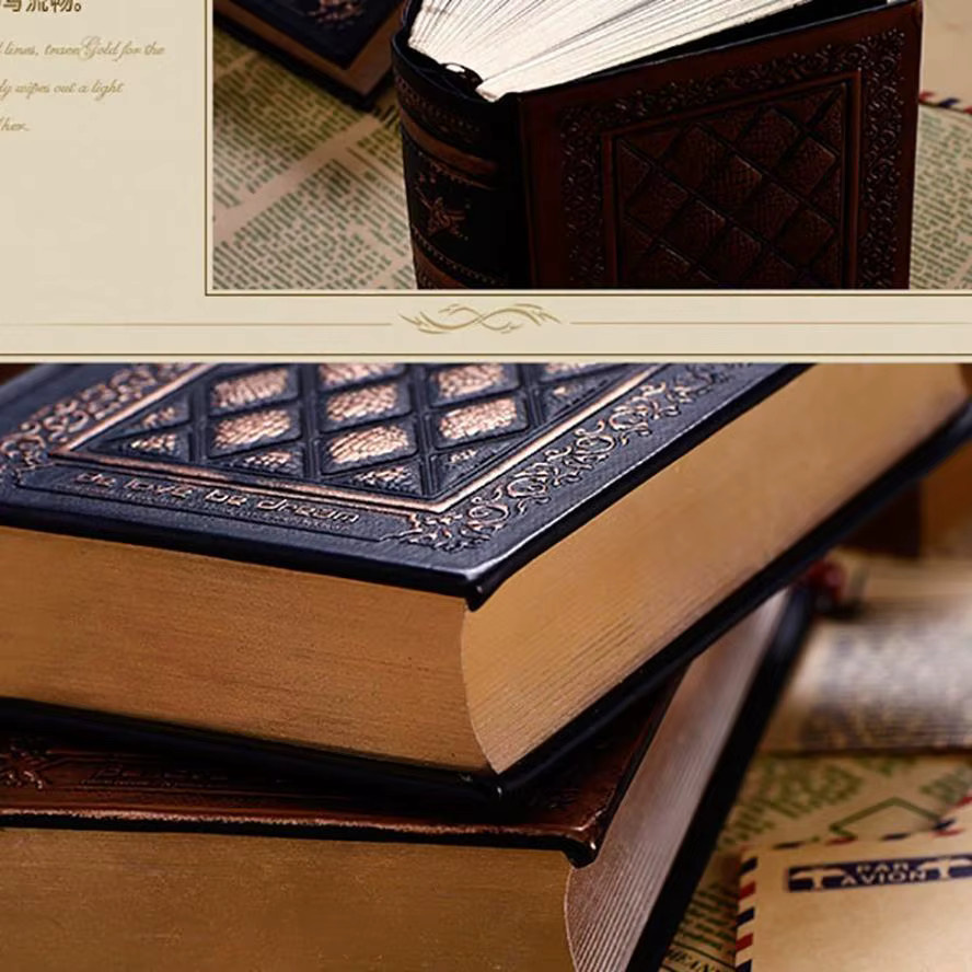 Evangelium der Liebe Vintage Notizbuch aus geprägtem Kunstleder in Braun mit Hardcover und blanken Seiten - Bild 2