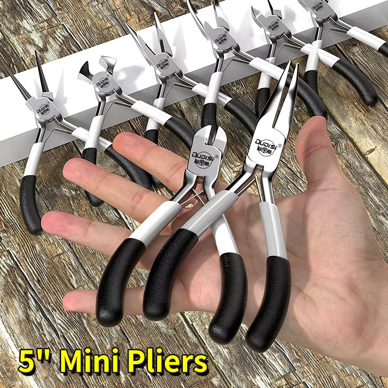 DTBD Mini Multifunktions-Diagonalzange in Silber für DIY-Schmuckarbeiten und Kabel zum Schneiden von Draht - Bild 2