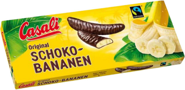 Casali Fairtrade Schoko-Bananen 24 x 12,5 g (300 g) - Bild 1