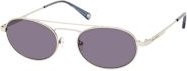 Marcel Ostertag Baradoz F12 Sonnenbrille, Vollrand, Metall, Oval, Unisex, silver, grey - Bild 1