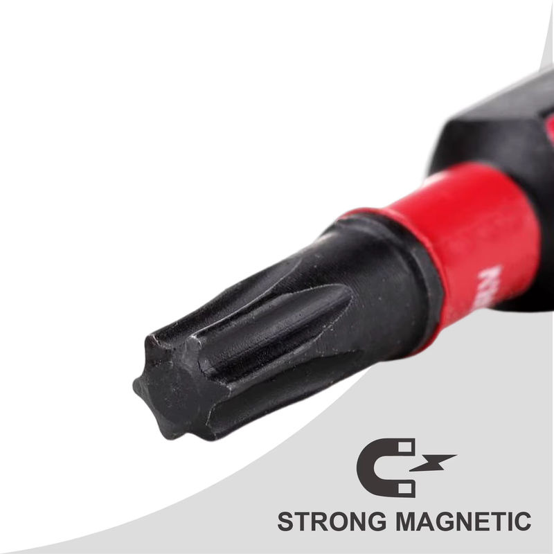 GEINXURN Torx T25 Bits Set aus S2-Stahl, magnetische Impact Tough Schraubendreher-Bits, 1 Zoll - Bild 4