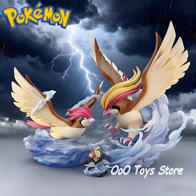 Bandai Pokemon Pidgey Evolutionary Group Actionfiguren, Kunststoff, Bunt - Bild 1