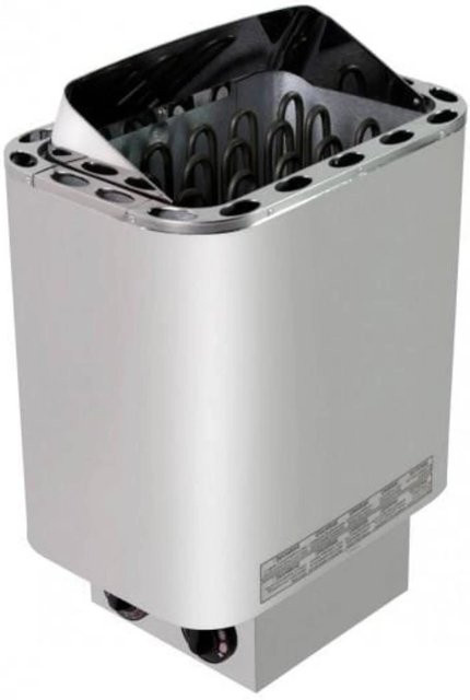 Sentiotec Nordex Short Saunaofen mit integrierter Steuerung in Silber, 6 kW - Bild 1
