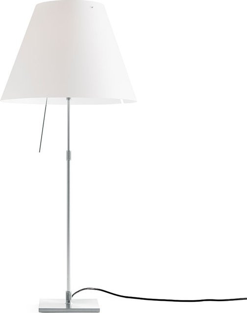Luceplan Costanza D13i Tischleuchte in Weiß und Silber mit höhenverstellbarem Design - Bild 1