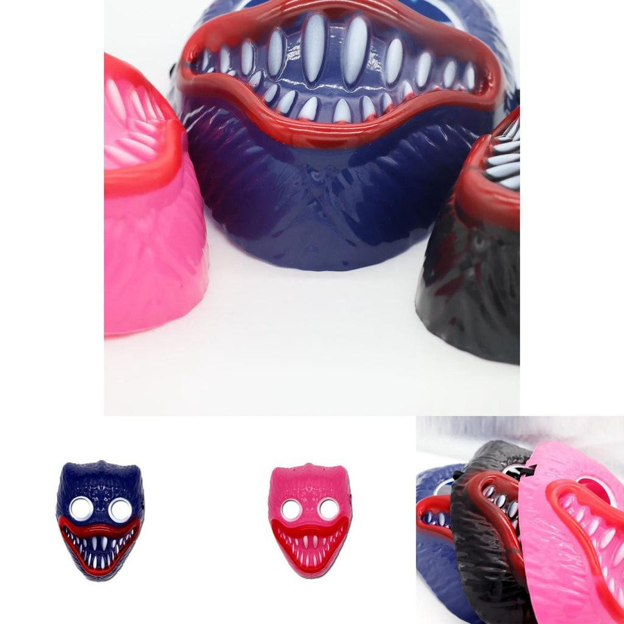 TinyJoy Poppy Playtime Huggy Wuggy Cosplay Maske, Blau - Bild 3