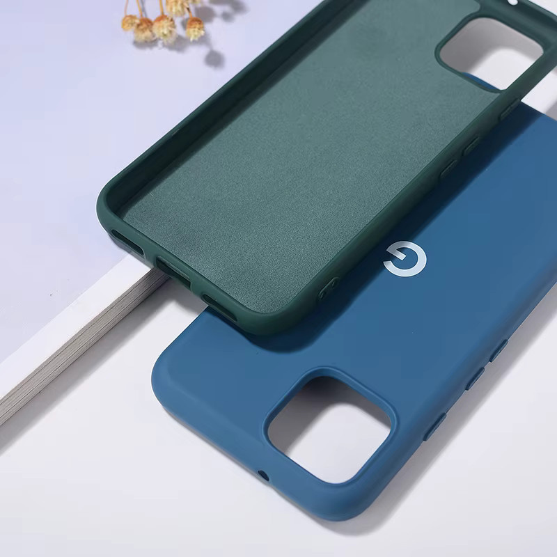 Stoßfeste Flüssigsilikonhülle für Google Pixel 4, Pixel 4a und Pixel 4 XL in Schwarz - Bild 3