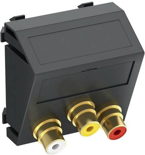 OBO Bettermann Abdeckung Multimediaträger Grau B/H/T: 4,5 x 4,5 x 2,6 cm - Bild 1