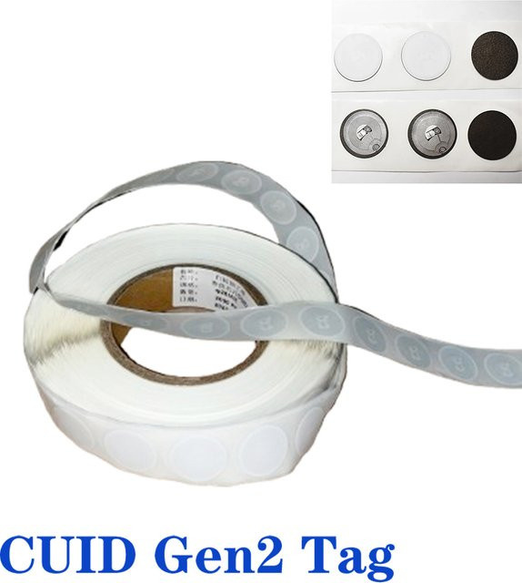 Anruhoo CUID Gen2 elektronischer NFC-Klon-Token, wiederbeschreibbarer Smart Key Aufkleber, ISO14443 RFID-Replika, 13,56 MHz, Weiß - Bild 1