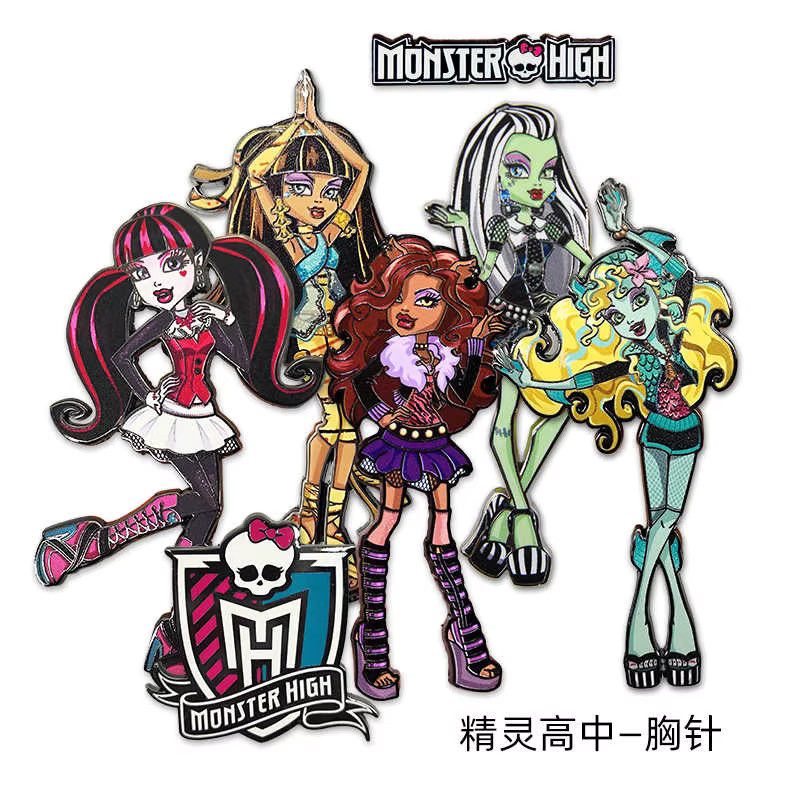 Monster High Brosche, Legierungsabzeichen, Bunt / Mehrfarbig - Bild 2