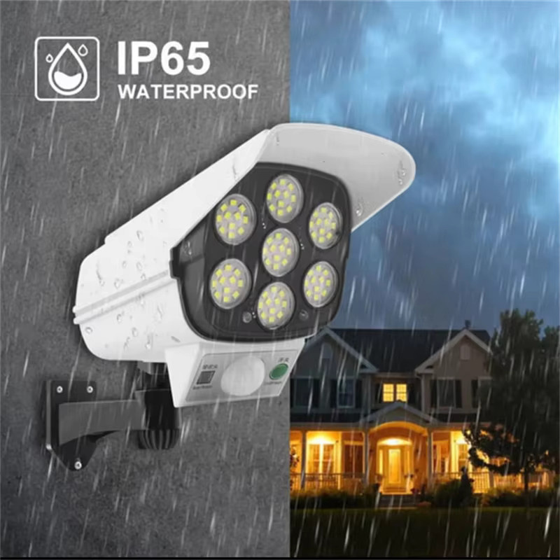 PDQ LED Solar-Sicherheitsflutlichter in Weiß mit Bewegungssensor und Dämmerungssensor für Außenbereiche und Garten - Bild 4
