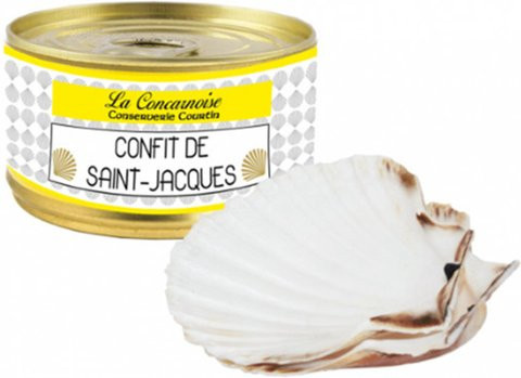 Courtin Conserverie Jakobsmuschel-Confit Coffret Prestige 130 g - Bild 1