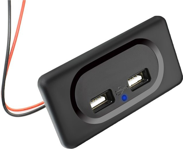 XYZ Dual USB 3.1 Schnellladebuchse für Auto und Wohnmobil in Schwarz - Bild 1