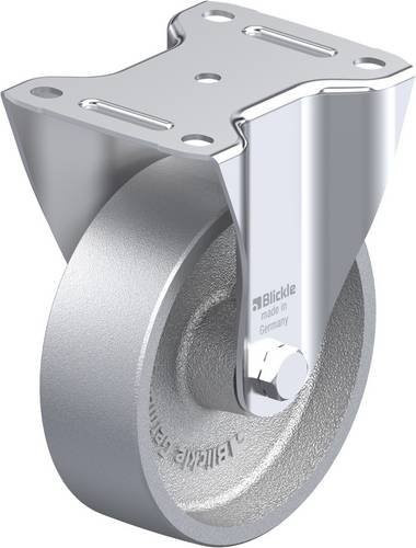 Blickle BI-G 150G Bockrolle aus verzinktem Stahl in Silber/Grau mit 150 mm Rad-Durchmesser und 400 kg Tragfähigkeit - Bild 1