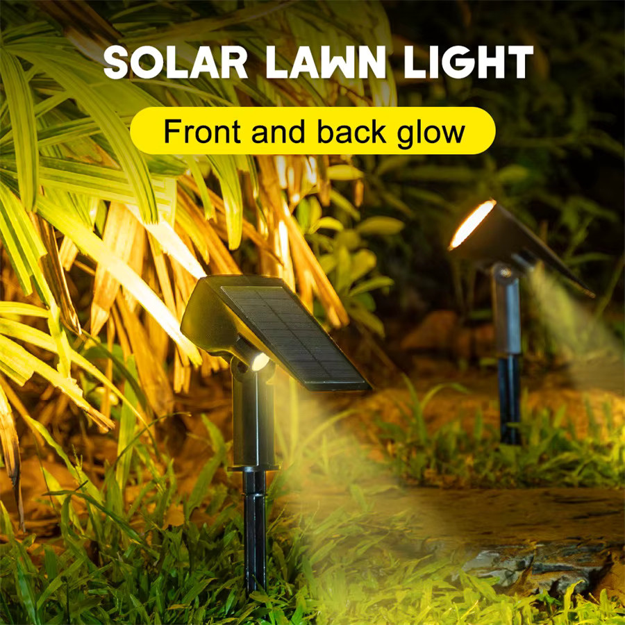 Newstyle Solar-Flutlicht für Außenbereich mit 92 LED, IP65 wasserdicht, warmweißes Solar-Spotlight für Garten, Zaun und Gehweg - Bild 3