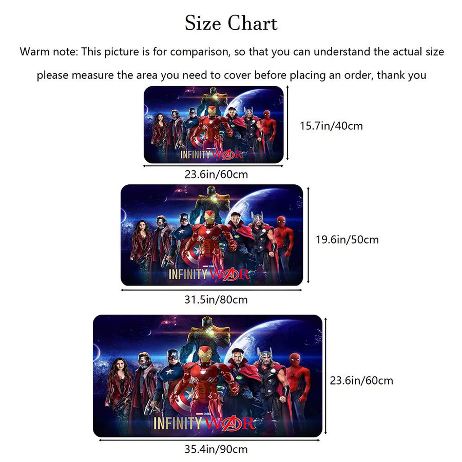 Beast Kingdom Fußmatte Marvel Avengers Infinity War mit Anti-Rutsch-Beschichtung, B/T: 60 x 40 cm, Multicolour - Bild 4