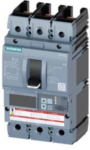 Siemens 3VA6210-7JP31-2AA0 Leistungsschalter in Grau mit einem Einstellbereich von 40 - 100A und einer maximalen Schaltspannung von 600 V/AC - Bild 1