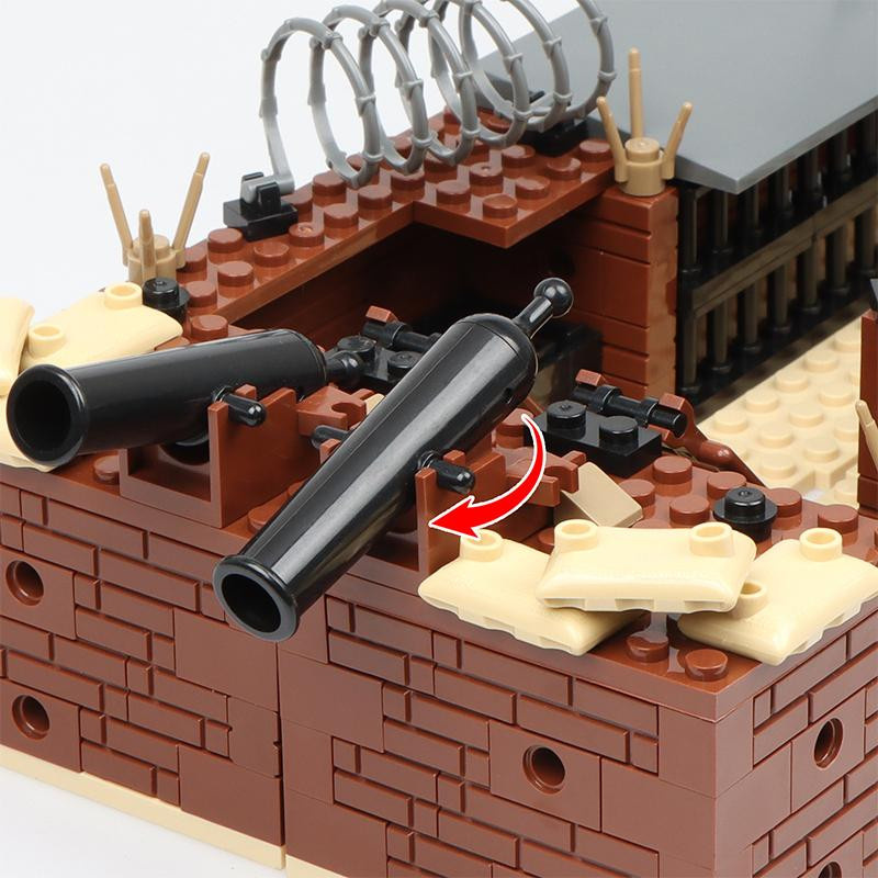 Linyi toy Zweiter Weltkrieg Armee Bunker Verteidigung Basis ab 6–12 Jahren - Bild 3