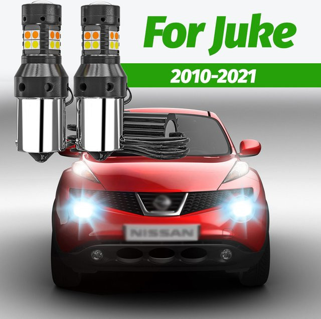 VENDY 2 Stück Dual-Mode LED DRL Tagfahrlicht mit Blinker für Nissan Juke F15 F16 (2010-2021) - Bild 1