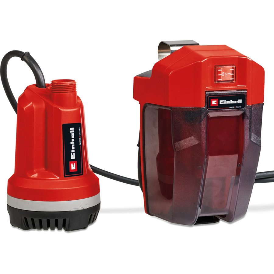 Einhell Power X-Change Akku-Klarwasserpumpe GE-PP 18 RB Li Solo in Rot/Schwarz - Bild 5