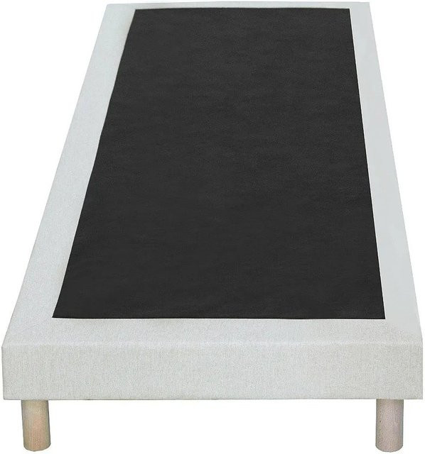 YSMÉE Bettgestell Kozani mit Lattenrost in Beige, B/T/H: 190 x 90 x 230 cm - Bild 1