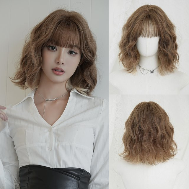 7JHH WIGS Wasserwellen-Perücke, Goldbraun, Damen - Bild 1