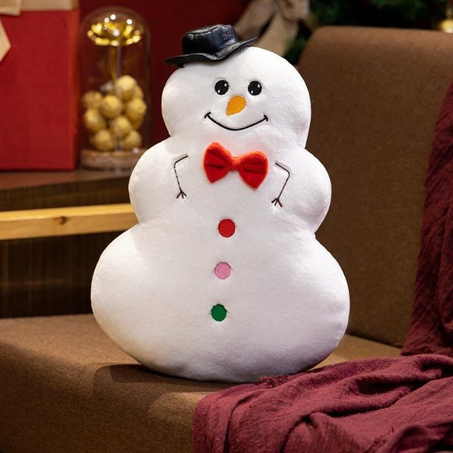 Yiran toy Schneemann Lebkuchenmann Kissen, Plüschtier, 35cm - Bild 1