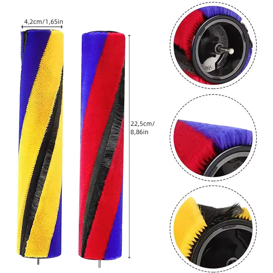 Dyson Ersatz Rollbürste Soft Roller Brush Bar für V12 Detect Slim, V15 Detect Slim, V8 Slim und V10 Slim in Multicolour - Bild 3