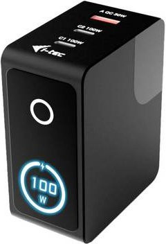 i-tec Intelligent Multiport USB Charger 100W mit USB-C und USB-B Buchsen, USB Power Delivery, Schwarz - Bild 2