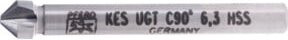 PFERD HSS Kegel- und Entgratsenker UGT 90 Grad in Silber mit Ø 6,3 mm und Schaft-Ø 5 mm nach DIN 335 C - Bild 1