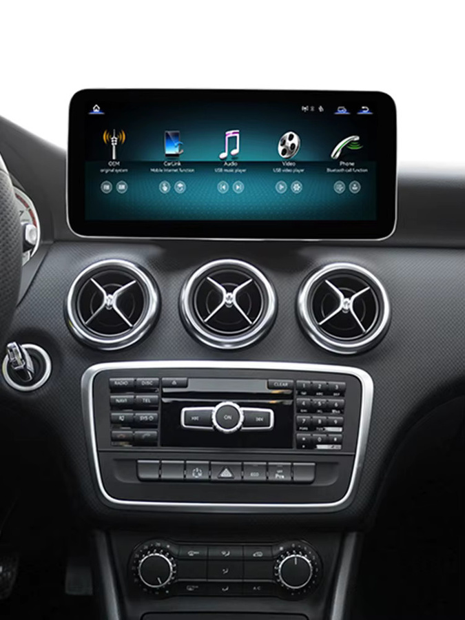 AUTOTOP 10,25 Zoll Linux Auto Multimedia Display für Mercedes Benz A-Klasse CLA GLA W176 2013-2018 mit NTG4.5/5.0, Wireless CarPlay, Android Auto und Mirrorlink, Schwarz - Bild 5
