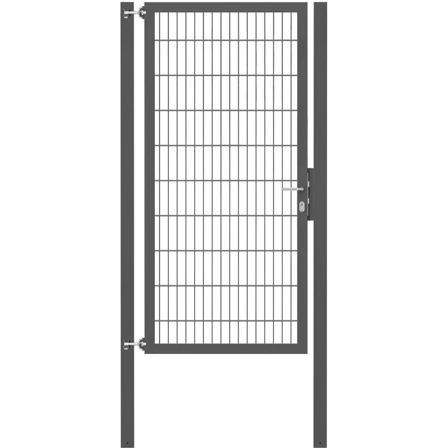 Einzeltor Flexo Plus in Anthrazit mit Pfosten, Breite: 100 cm, Höhe: 200 cm, Pfosten B/T: 80 x 80 cm - Bild 2