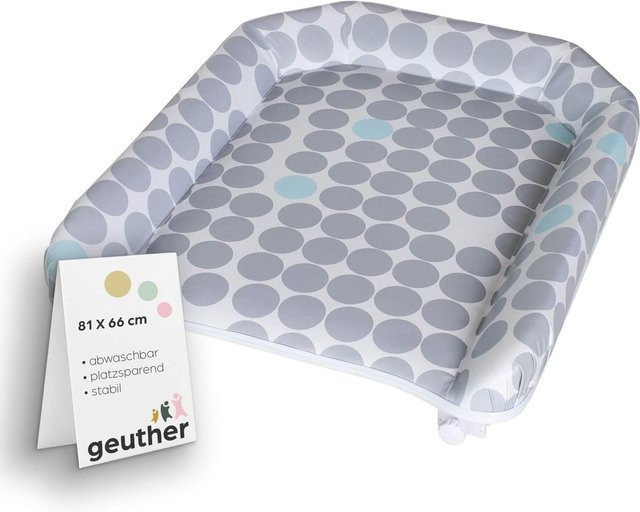 Geuther Wickelplatte für Kinderbetten mit erhöhtem Rand in Multicolour, Breite: 66 cm - Bild 1