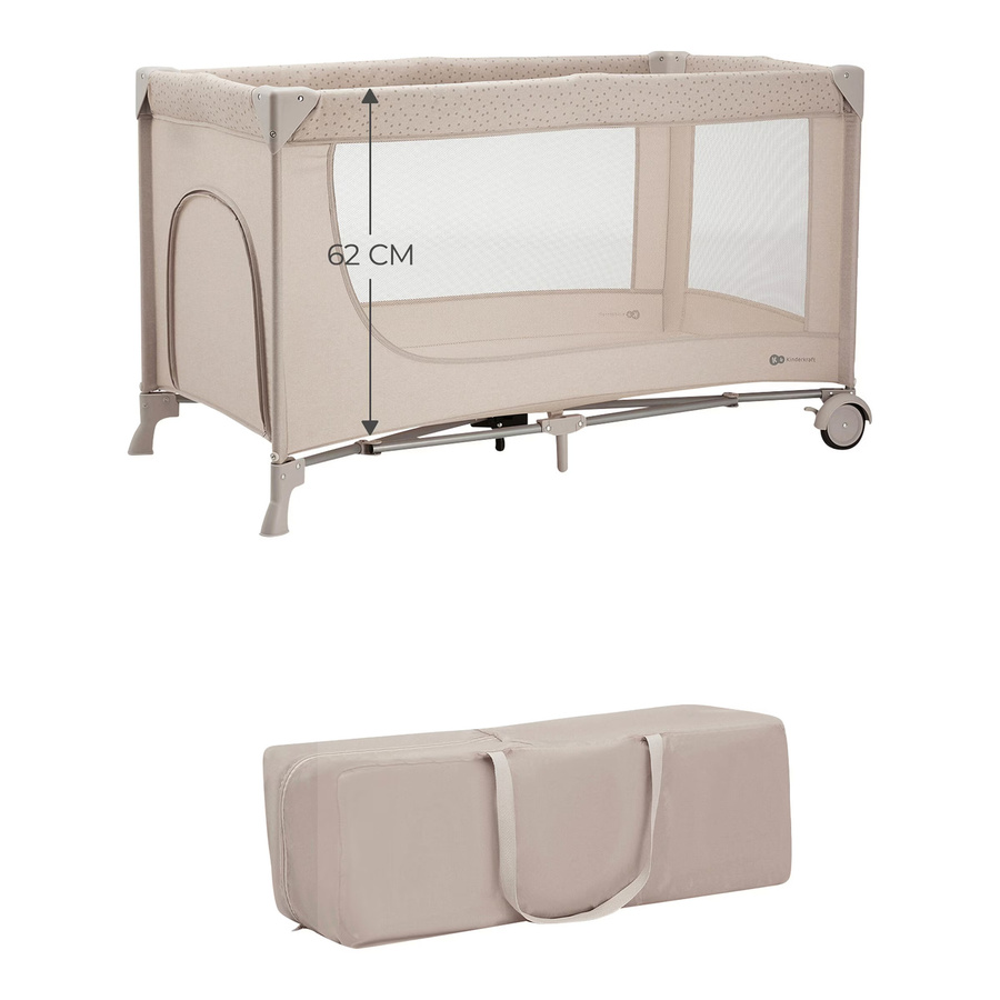 Kinderkraft Reisebett JOY 2 2in1 in Beige - Bild 2