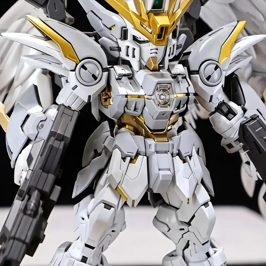 Yiran toy 1 MGSD Wing Zero Snow White Ew Angel Version Actionfiguren Kunststoff-Modellbausatz 14+J - Bild 2