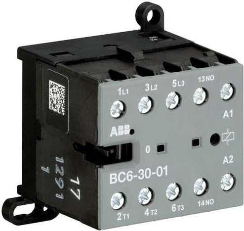 ABB BC6-30-01-07 Kleinschütz in Grau mit 3 Schließern und 1 Öffner für 4kW - Bild 1