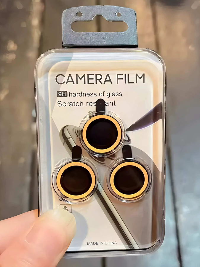 Leuchtende Keramik Kamera Schutzfolie für Apple iPhone 12 13 14 15 Pro Max in Purple, 2-3 Stück Objektiv Ring Glas Kappe - Bild 2