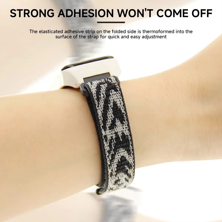 CAOWTAN Uhrenarmband Nylon, Schwarz, Unisex - Bild 3