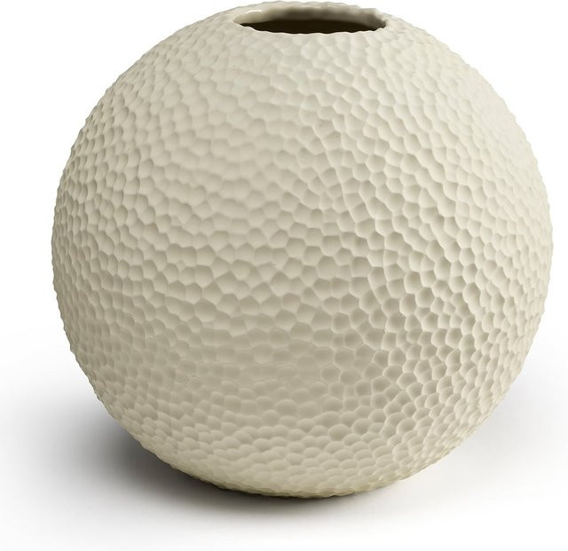 Cooee Design Vase Kaia in linnen aus Keramik Durchmesser: 25 cm - Bild 1