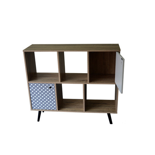 SIT Sideboard MAILBOX in Beige mit geometrischem Design aus MDF in Natur, Blau, Weiß und Schwarz - Bild 2
