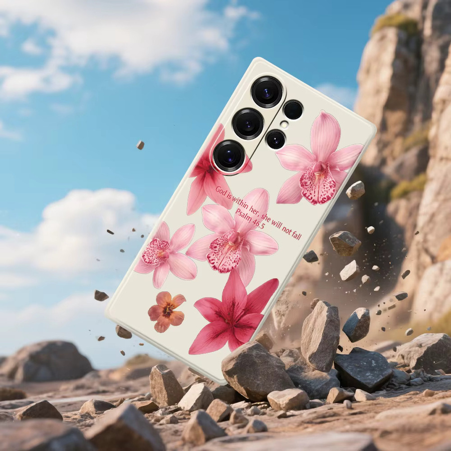 Soft Cover Handyhülle im Blumen-Bibel-Stil für Samsung Galaxy A56 A55 A54 A53 A52 A51 A35 A34 A32 A31 A25 A23 A22 5G 4G Multicolor - Bild 2