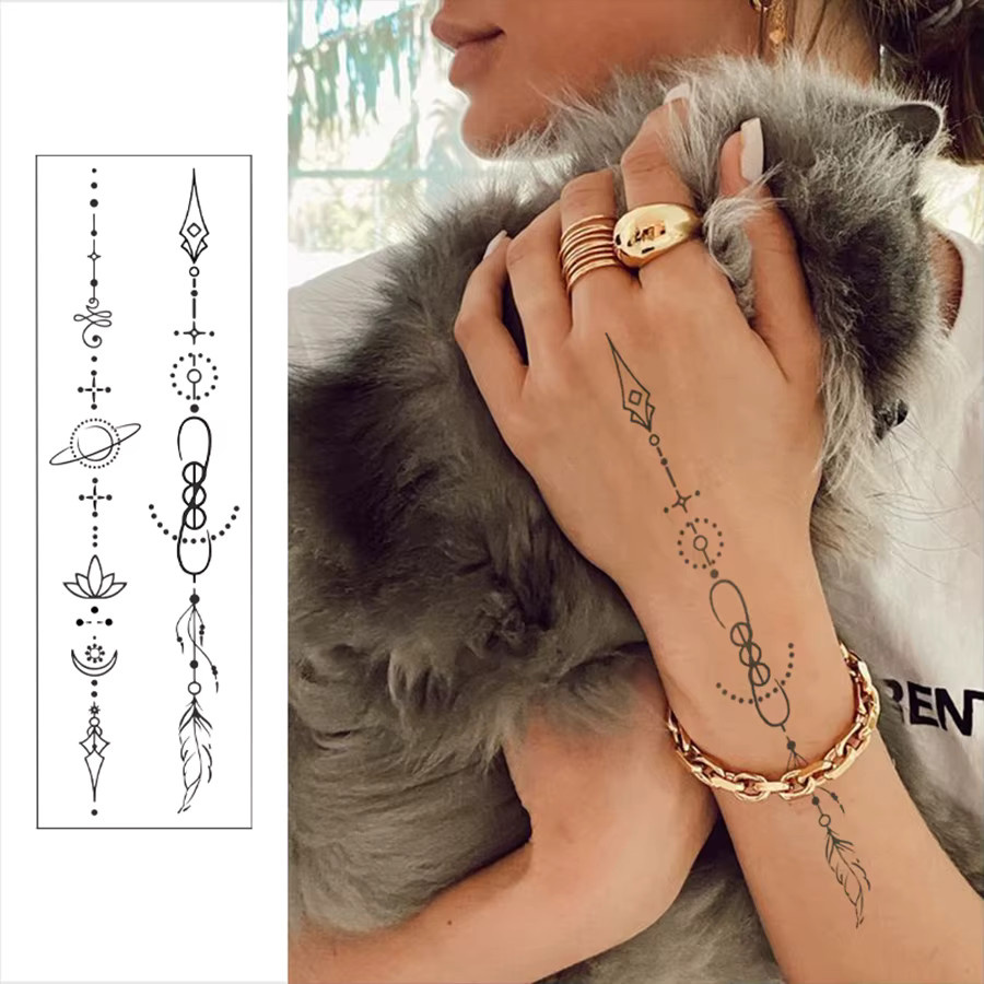 JKCODE TATTOO Mehndi-Design-Tattoos, Damen - Bild 2