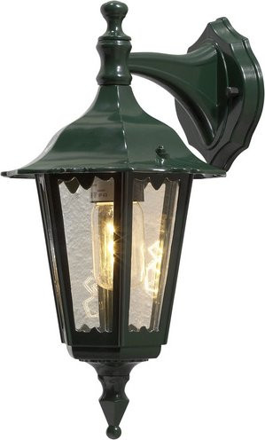 Konstsmide Firenze 7231-600 Außenwandleuchte aus Aluminium in Grün mit E27 Fassung und 60W - Bild 2