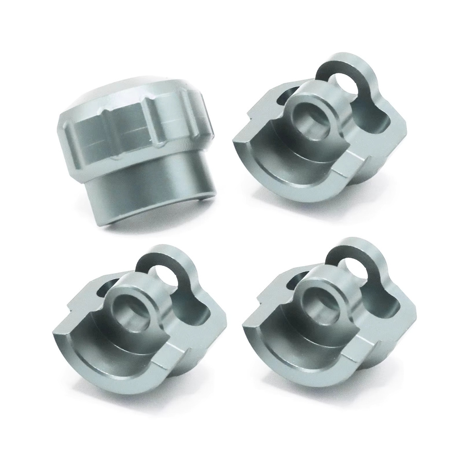 ARRMA Aluminium-Stoßdämpferschutz, Zubehör, 4-teiliges Set, Metall, Grau - Bild 1