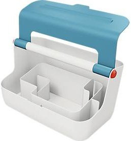 Leitz mobile Aufbewahrungsbox Cosy mit Tragegriff und Deckel für A4, blau - Bild 1