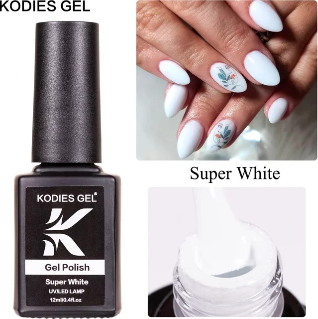 KODIES GEL Super White Gel Nagellack, Unisex - Bild 1