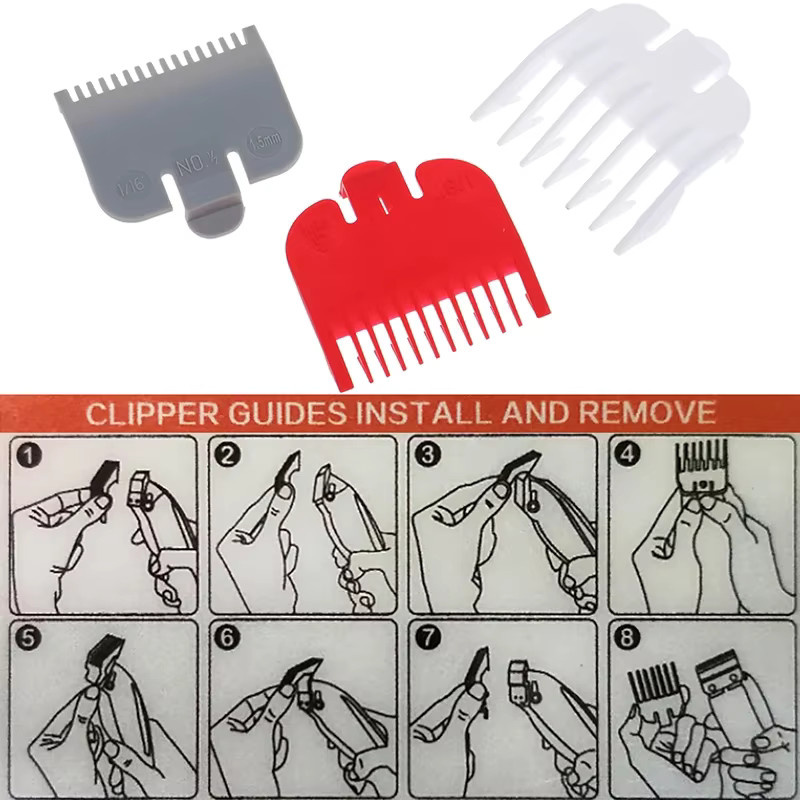 Happy Barber Elektrische Haar Clipper Aufsätze, 3 Stück, Unisex - Bild 3