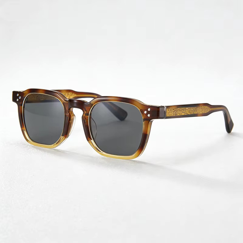 LOERHUNAR Sonnenbrille, Quadratisch, Vollrand, Kunststoff, Unisex, Braun - Bild 2