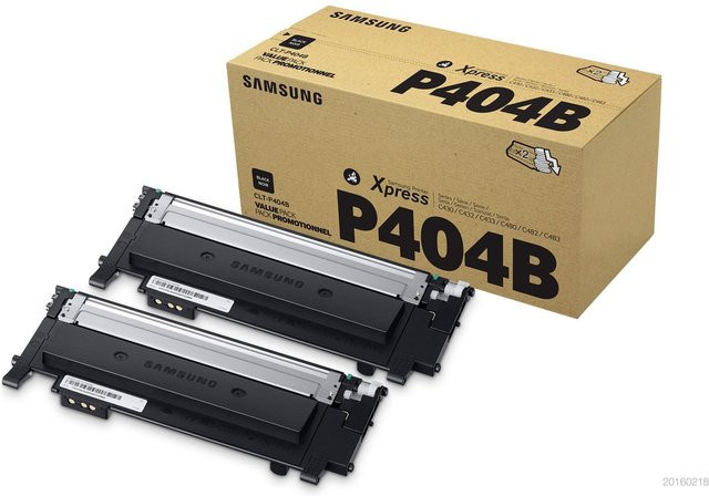 HP Samsung CLT-P404B Tonerpatrone Schwarz 2er-Pack Original SU364A - Bild 3